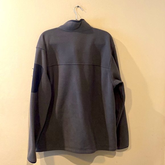Gray Free Country Microtech Fleece Full Zip Sweater Jacket Zip Pocket XXL NWT - Picture 2 of 10